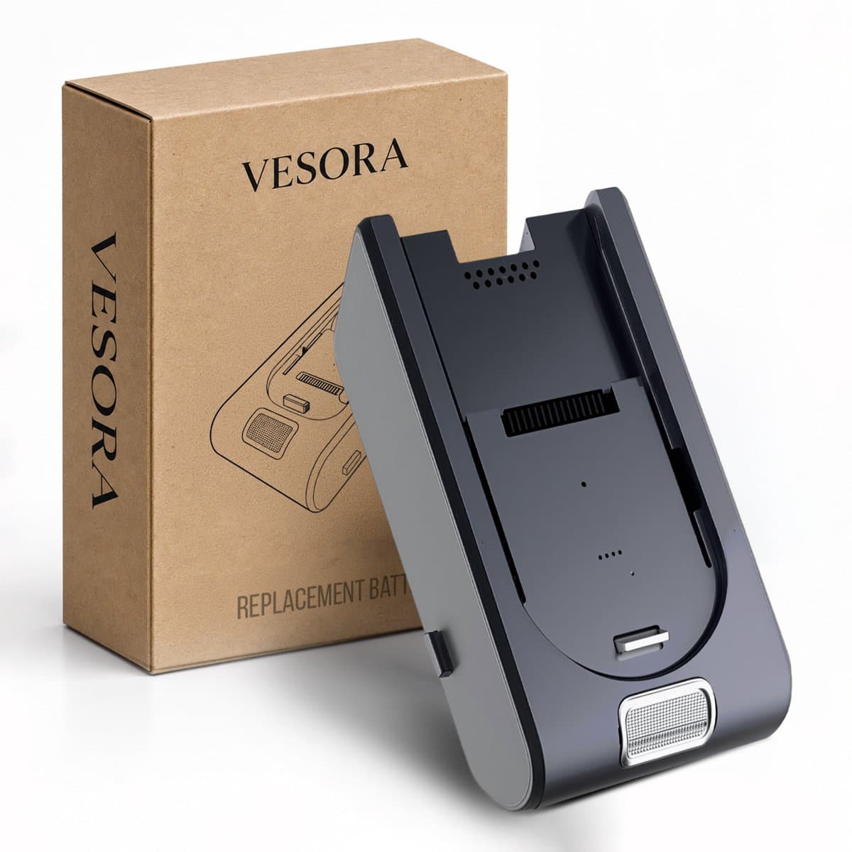 Vesora® Losse Accu voor Vesora Steelstofzuiger V7 FLEX & BASIC – Vervangende Accu — afbeelding 1