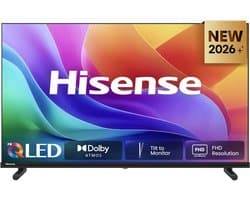 Hisense 40A5S - 40 inch - Hi-QLED - 2026 - Hi-QLED Colour - Dolby Atmos - Tilt to Monitor - FHD Resolution - Noise Reduction - High Contrast