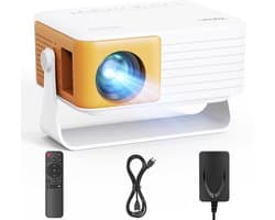 Mini Beamer – Full HD 1080p Ondersteuning – 6000 Lumen – 120 Inch Projectie – HDMI en USB