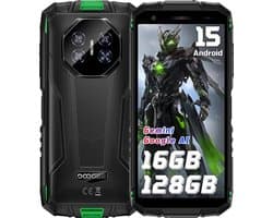 DOOGEE Fire 3 Pro 4G Outdoor Smartphone, 5,5 inch HD+ IPS scherm, 8350mAh accu, 24GB RAM(4+20GB)+128GB ROM, Android 16, IP68/IP69K, NFC, 18W laden
