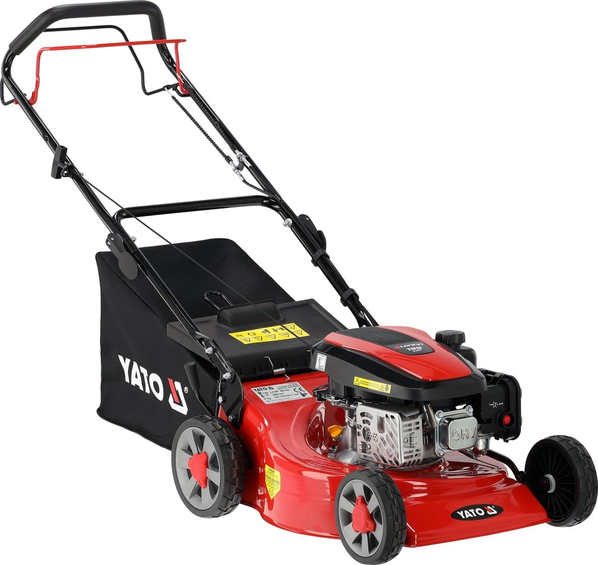 YATO YT-85502 Benzinemaaier - Zelfrijdend - 2.4 kW Loncin Motor - 46 cm Maaibreedte - 3-in-1 Mulching — afbeelding 1