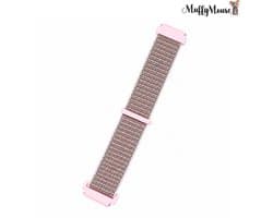 MuffyMouse D8 Horlogebandje – Smartwatch Bandje voor GPS Horloge Kind – Kinder Smartwatch – Geweven – Roze