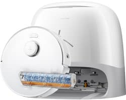 Roborock Qrevo Curv 2 Flow-Robotstofzuiger met dweilfunctie-SpiraFlow Realtime Zelfreinigende Rolmop-20.000 Pa-Dual Zero-Tangle-Systeem-AI Obstakelvermijding-Warmtewas dweil-tapijtbescherming