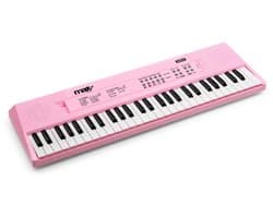 Keyboard Piano - MAX KD54 Keyboard met 54 toetsen - Kinder piano - Oplaadbare accu - Roze
