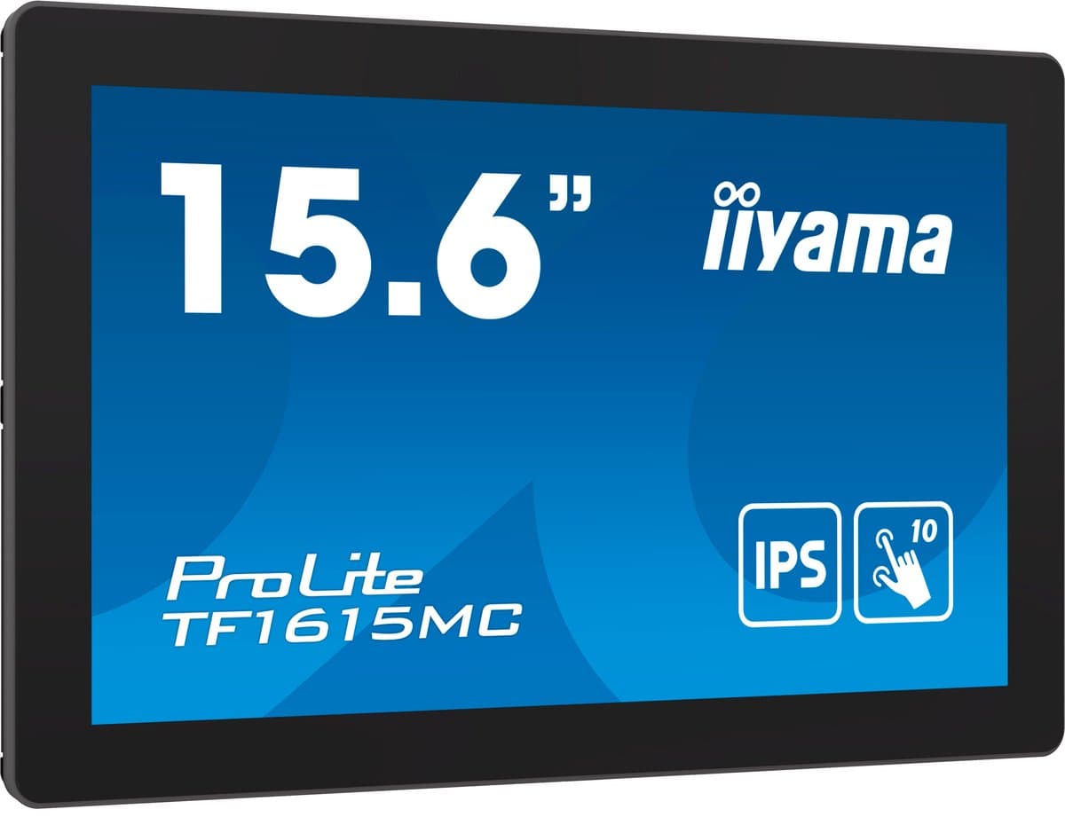 iiyama ProLite TF1615MC-B1 computermonitor 39,6 cm 1920 x 1080 pixels Full HD touchscreen zwart — afbeelding 1