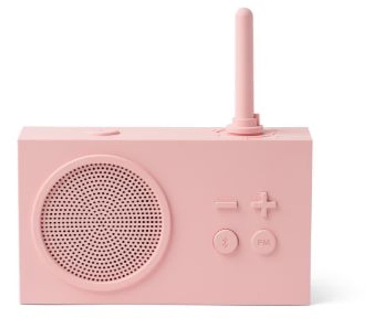 Lexon TYKHO 3 FM Badkamerradio Bluetooth Speaker - Pink — afbeelding 1