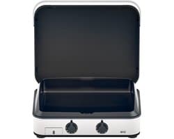 ENO - ENOSIGN 65 INOX & ZWART GASBARBECUE - PLANCHA - BAKPLAAT - INCLUSIEF DEKSEL - 2 BRANDERS
