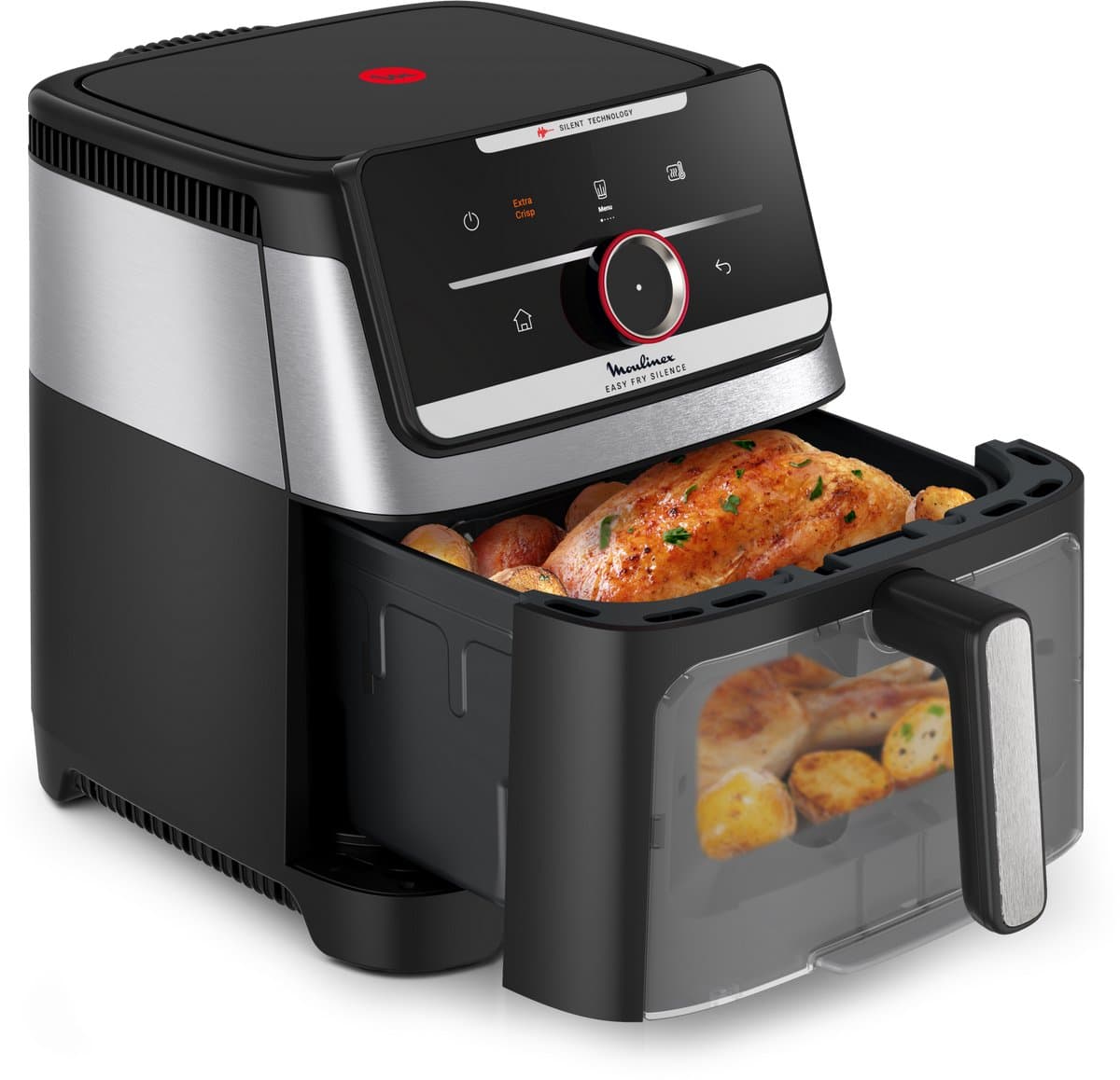 Moulinex Easy Fry Silence EZ876DF0 – XXL Airfryer – 7L – 55 kookprogramma’s – Smart Assist technologie — afbeelding 1