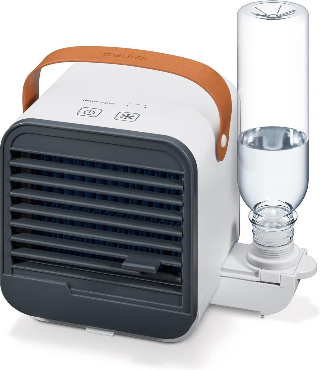 Beurer LV 50 Fresh Aircooler - Luchtkoeler & Tafelventilator - Compact - Draagbaar - 3 Snelheden - Incl. fles en micro-USB kabel - 3 Jaar garantie - Wit — afbeelding 1