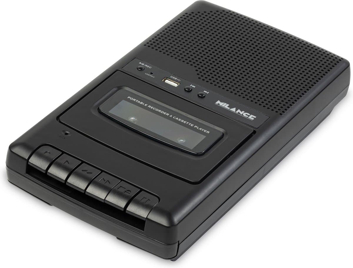 Draagbare Cassette Speler met USB & Opnamefunctie - Walkman - Cassette Recorder - Incl. Batterijen — afbeelding 1