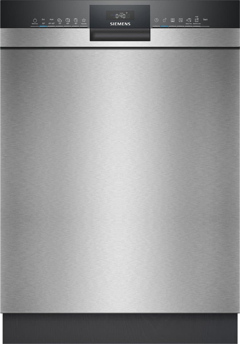 Siemens SN43ES22CE - iQ300 - Vaatwasser - Inbouwvaatwasser - Onderbouw - 60 cm - RVS - Energielabel A - varioSpeed Plus: je vaat tot wel drie keer zo snel schoon -Home Connect — afbeelding 1