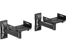 Speaker muurbeugel universeel - wandmontage speakers - luidspreker muurbeugel - muurmontage speakers - draaibaar roteerbaar kantelbaar - 25 kg belastbaar - set van 2 stuks