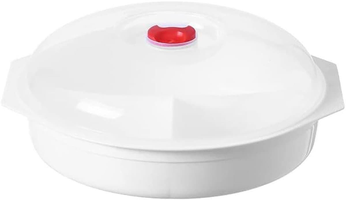 Magnetron Kom met Geventileerd Deksel - BPA-vrij Opwarmbak - 1 Liter - Vaatwasser & Vriezer Veilig — afbeelding 1