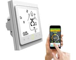 Programmeerbare Wifi Thermostaat met LCD Scherm voor Waterverwarming - Spraakbesturing
