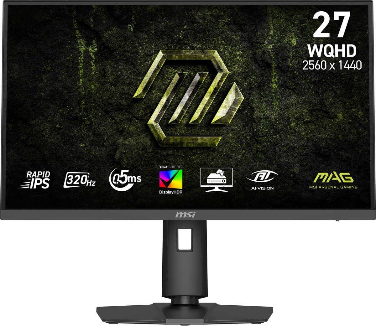 MSI MAG 274QPF X32 computer monitor 68,6 cm (27) 2560 x 1440 Pixels Wide Quad HD LCD Zwart — afbeelding 1