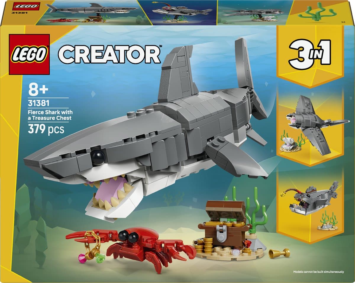LEGO Woeste haai met schatkist Constructiespeelgoed — afbeelding 1