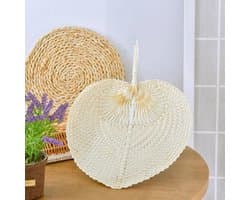 Natuurlijke Handwaaier van Bamboe - Elegante Ventilator voor Zomer en Feestjes