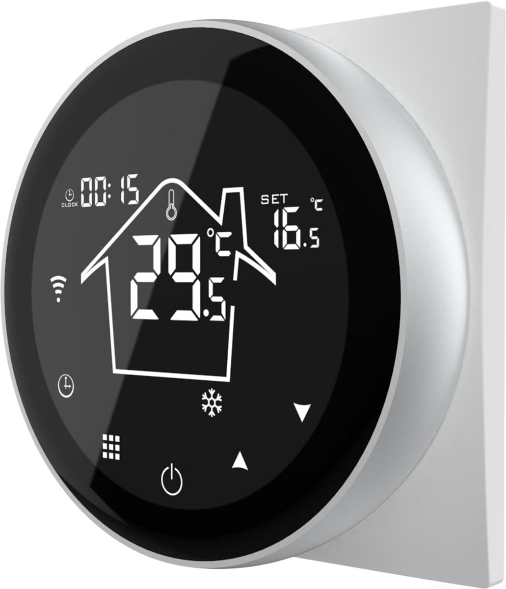 Quality Heating - Elektrische vloerverwarming thermostaat - PRF-80 - Wifi Google Home Amazon Alexa Compatible - Universeel - Programmeerbaar - — afbeelding 1