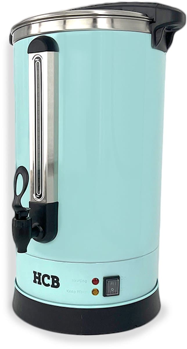 HCB® - Professionele Horeca Percolator - 20,5 liter - 135 kopjes - 230V - RVS / INOX Perculator - Elektrisch koffiezetapparaat - Volautomatische koffiemachine - 33x37x56 cm (DxBxH) - 3.40 kg - 1360 — afbeelding 1