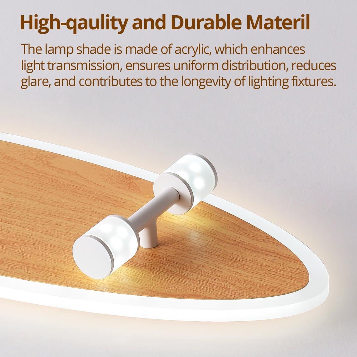 Kind Plafondlamp LED Skateboard Design - Dimbaar met Afstandsbediening - 24W - 3000K-6500K — afbeelding 1