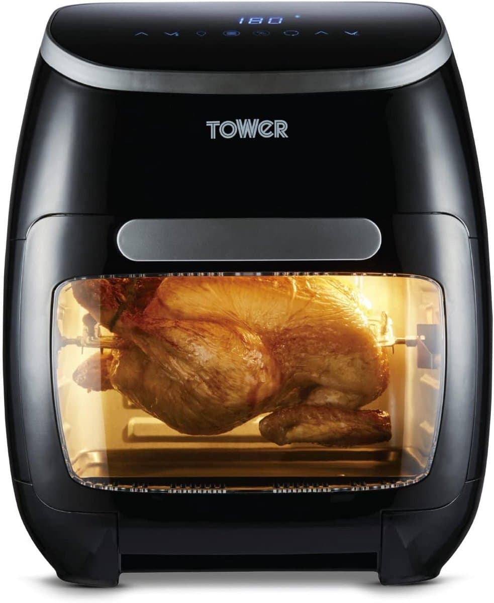 Digitale Airfryer Oven 10-in-1 met Snel Luchtcirculatie en 60-Minuten Timer, 11 L, 2000 W, Zwart — afbeelding 1
