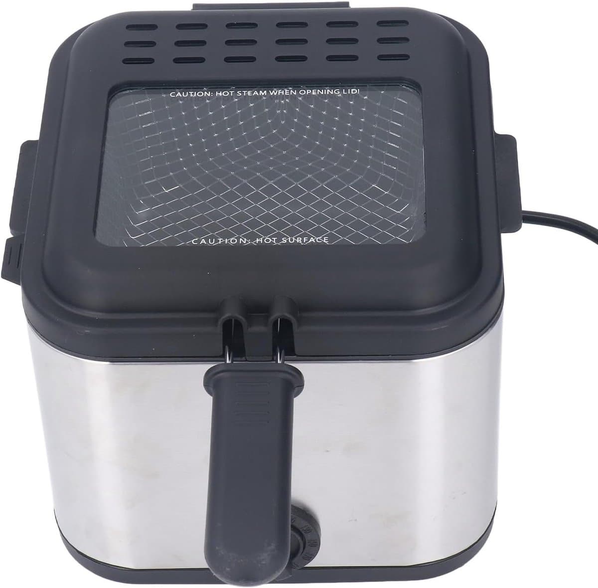 Elektrische Friteuse - Frietpan - Thuis Frituren - Verstelbare Temperatuur - 25 Liter - Zilver — afbeelding 1