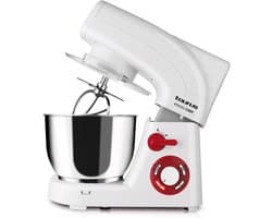 Keukenmachine - Mixer Standmixer - Bakken En Koken - Krachtige 1200W Motor - 5.5 Liter Kom - Wit