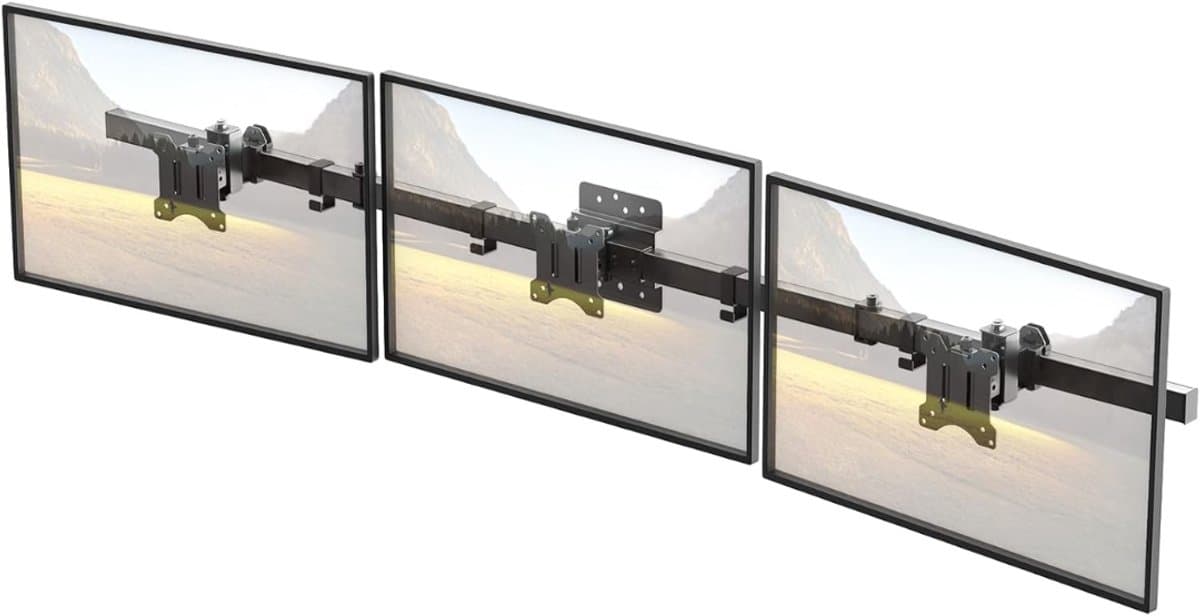 SCH® Monitor Arm 3 Schermen - Monitor Arm - Zwart - 43cm x 20cm cx13cm — afbeelding 1