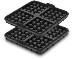 1 vierkante wafelvorm - Antiaanbak bakvorm Geschikt voor de meeste airfryers van 4-7 liter | Herbruikbaar Geschikt voor Belgische wafels, pannenkoeken en garde | Vaatwasmachinebestendig
