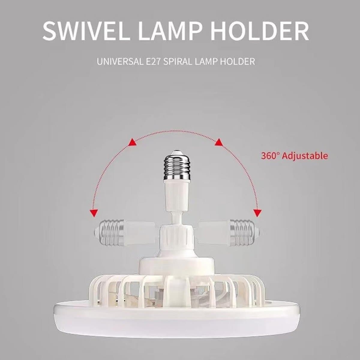 Ventilator met Lamp - Plafond Ventilator - Kleine Ruimtes - Inclusief Afstandsbediening - 30 cm Diameter - Wit — afbeelding 1