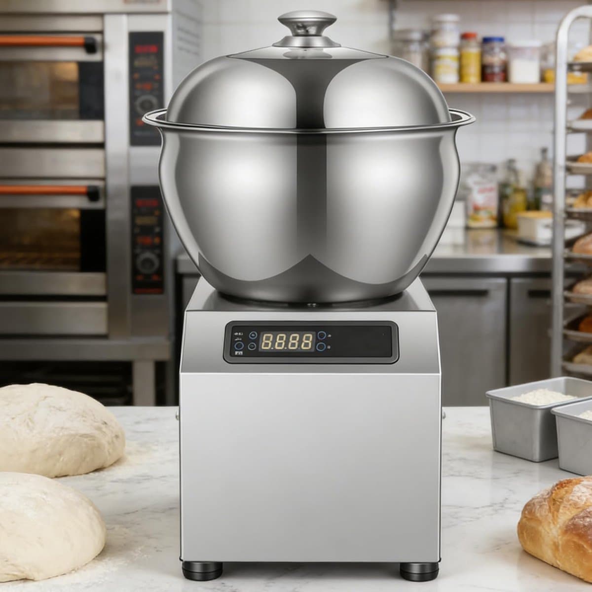 Elektrische Deegkneedmachine - Professionele Mixer - Restaurant Keuken - Bidirectionele Rotatie - 5kg Capaciteit — afbeelding 1