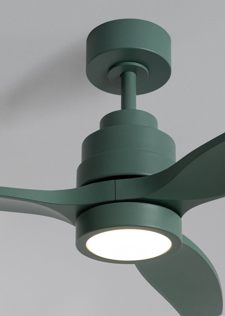 CREATE - Stille plafondventilator van 40 W met technische ABS-bladen, verkrijgbaar in verschillende maten - M - Met licht - Afstandsbediening - WIND STYLANCE — afbeelding 1