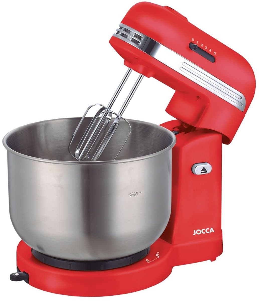 Jocca Bodegon - Keukenmachine - Keukenmixer - Keuken Machine - Mixer met Mengkom Keukenmachine - Mixer - Rood - 1586 — afbeelding 1