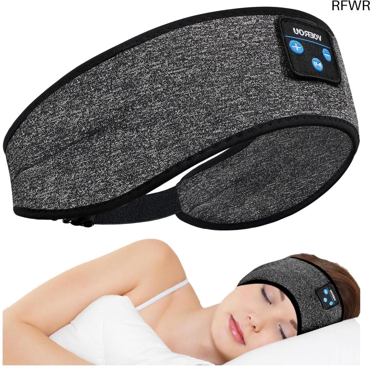 RFWR® Slaapkoptelefoon met hoofdband – Draadloze Bluetooth-koptelefoon voor een comfortabele slaapervaring, perfect voor training en reizen — afbeelding 1