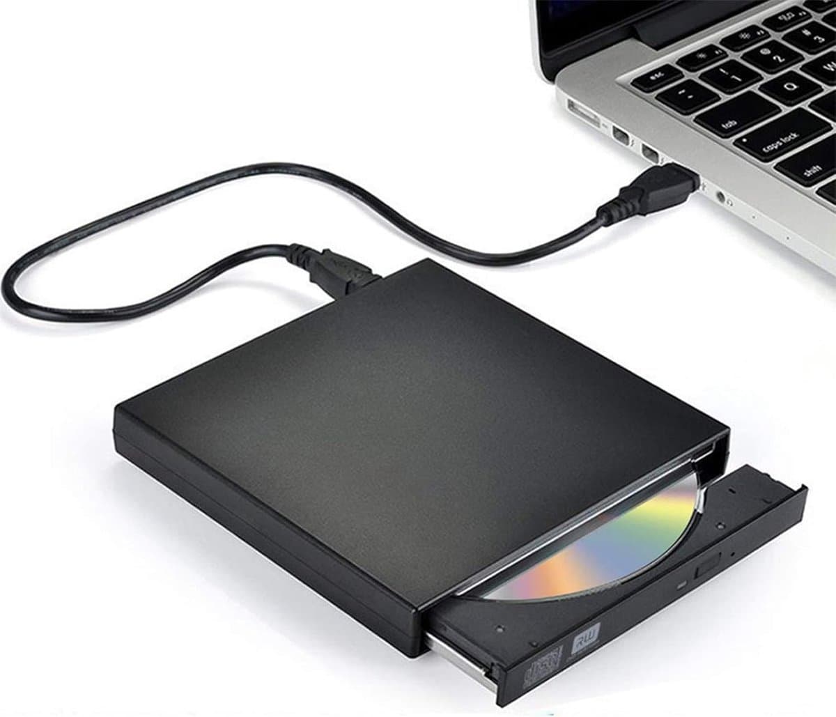 Externe DVD Speler – COMBO CD Brander – USB Plug & Play – Compatibel met CD, DVD, MP3 – Voor Laptop & PC – Zwart – Compact Formaat – 1 Stuk — afbeelding 1