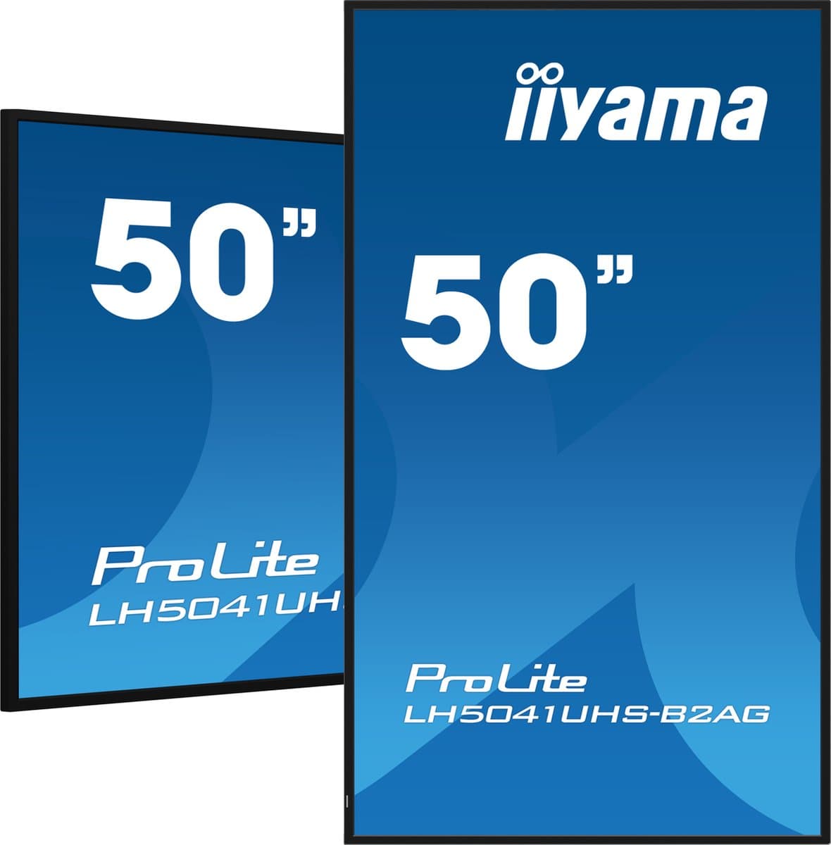 iiyama LH5041UHS-B2AG professioneel digitaal signage display, 127 cm (50 inch) LCD, 500 cd/m², 4K Ultra HD, zwart, 24/7 — afbeelding 1