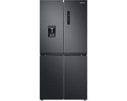 Samsung RF48A401EB4/EO, Vrijstaand, Frans deur, Zwart, LED, Op de deur, Gehard glas — afbeelding 1