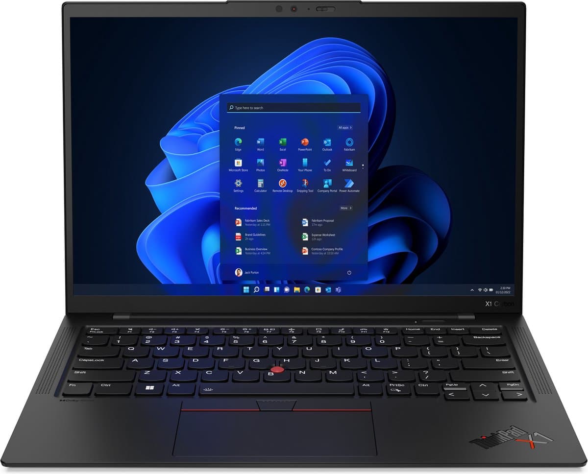 Lenovo ThinkPad X1 Carbon Gen 11 21HM i7, 16GB LPDDR5-SDRAM, 512GB SSD, 35.6 cm (14") WUXGA 1920 x 1200 IPS, Intel Iris Xe Graphics, WLAN, Webcam, Windows 11 Pro — afbeelding 1