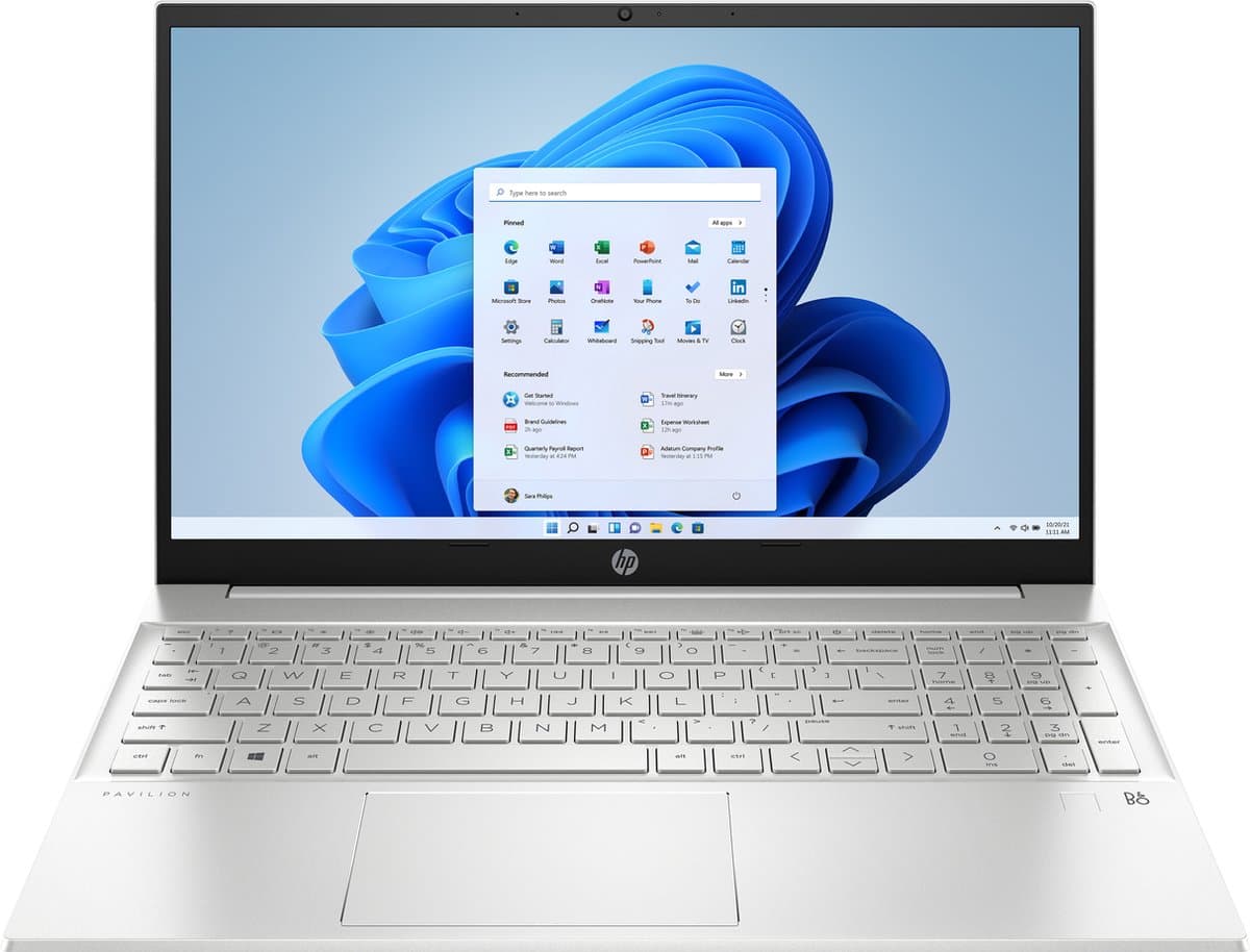 HP Pavilion 15-eg2959nd Intel® Core™ i5 i5-1235U Laptop 39,6 cm (15.6") Full HD 16 GB DDR4-SDRAM 512 GB SSD Wi-Fi 6 (802.11ax) Windows 11 Home Zilver QWERTY — afbeelding 1