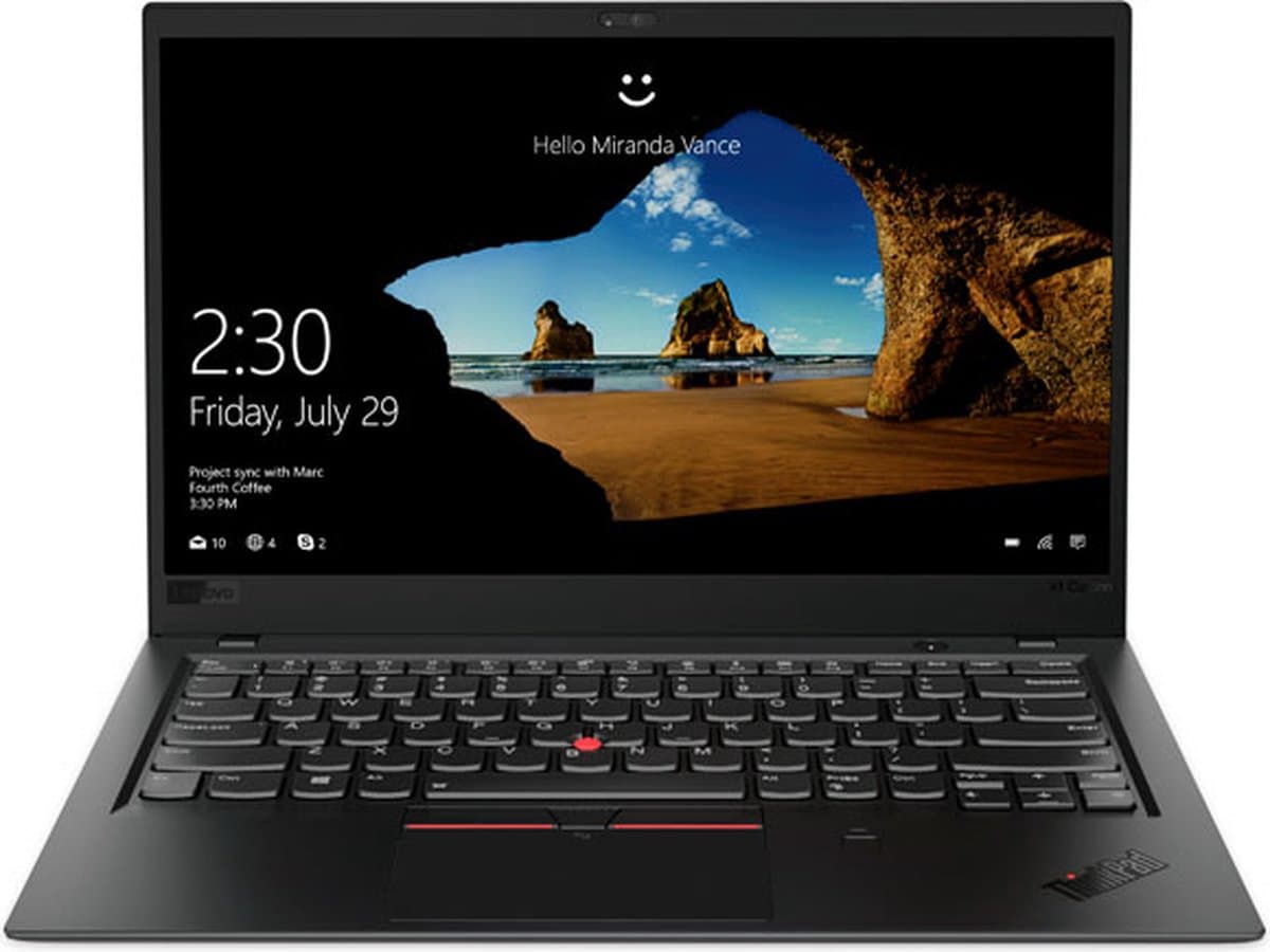 Lenovo ThinkPad X1 Carbon Intel® Core™ i7 i7-8550U Laptop 35,6 cm (14") Full HD 16 GB LPDDR3-SDRAM 512 GB SSD Wi-Fi 5 (802.11ac) Windows 10 Pro Zwart — afbeelding 1