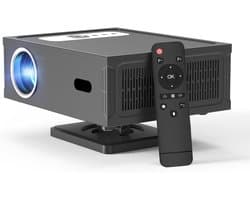 4K with Google TV, native 1080p,AI-beeldverbetering, Autofocus, slimme Beamer met automatische keystone-correctie