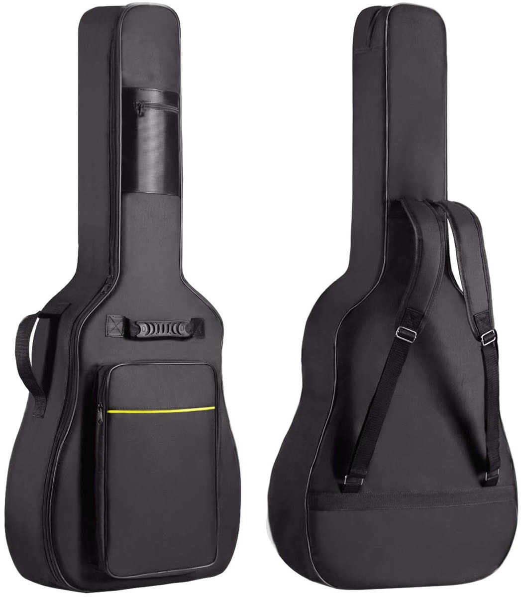 Gevoerde Gitaartas - Beschermhoes Gitaar - Gitaarhoes - 104 cm - 41 inch - 600D Oxford - Waterdicht - met Vakken - Voor Akoestische Gitaar & Klassieke Gitaar - Gitaar Accessoires — afbeelding 1