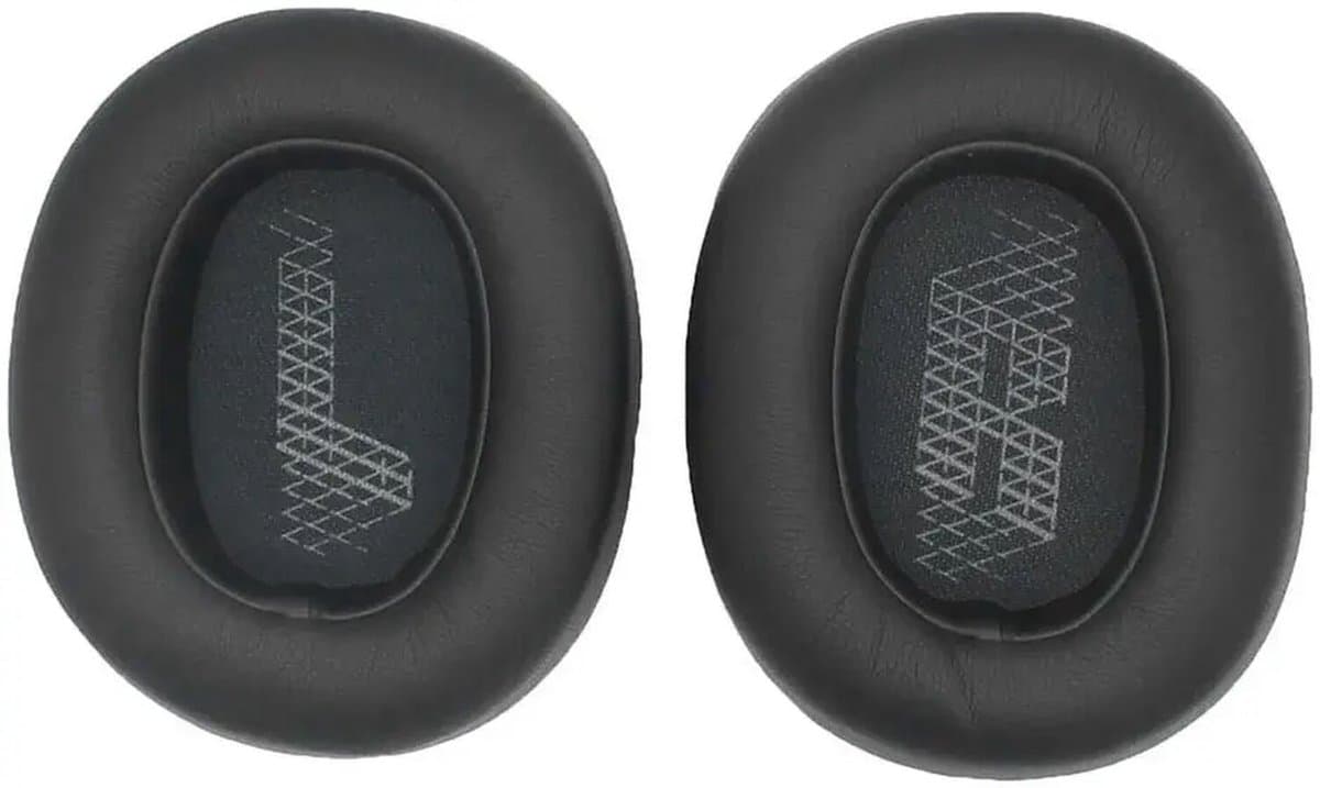 Vervangende Hoofdkussens voor JBL E65 (E65BTNC), Live 650 (650BTNC), Live 660 (660NC) en Duet NC Koptelefoon - Hoofdtelefoon Vervanging Oorkussens Zwart — afbeelding 1