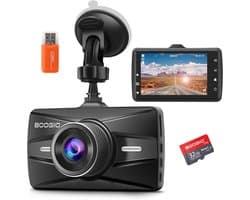 Thijox - Dashcam Auto 1080P Voorzijde, 3 Inch IPS Scherm, 170° Groothoek, Nachtzicht, HDR, Loopopname, G-Sensor, Parkeermodus, Incl. 32GB SD-Kaart