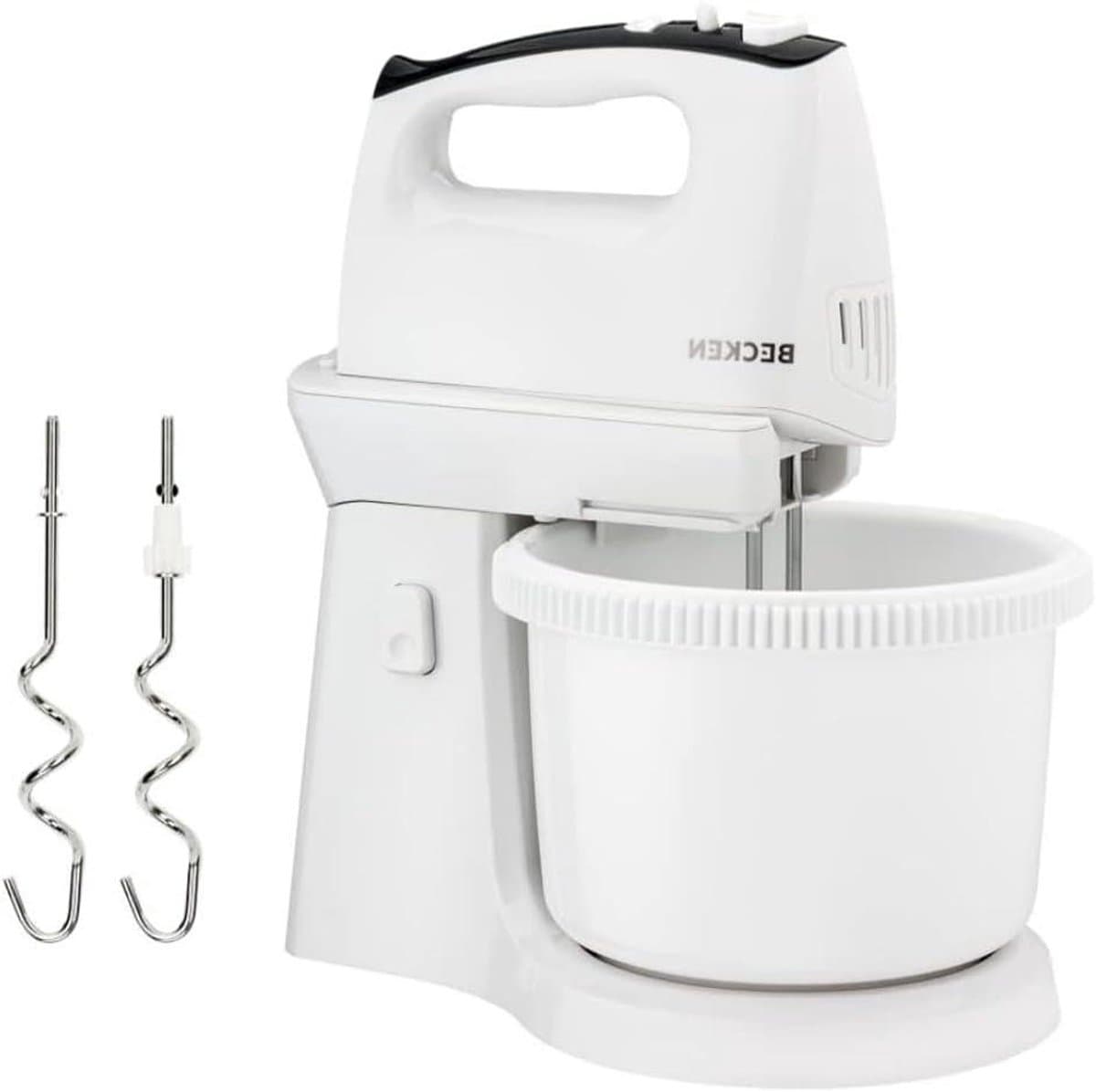 Kneedmachine met Kom - Mixer Standmixer - Bakken Ingrediënten Mengen - Zelfroterende Kom - 3.2 Liter - Wit — afbeelding 1