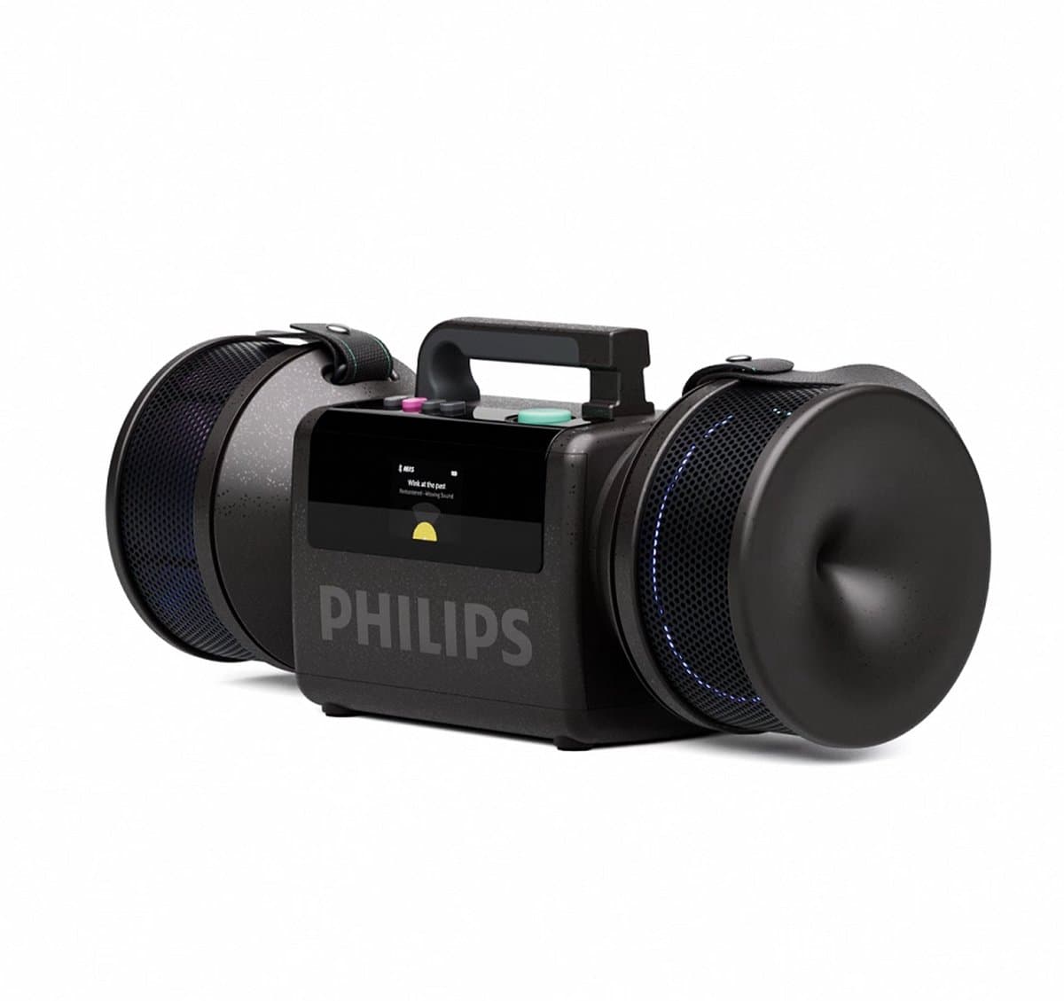 PHILIPS TAMS80B/00 The Tube - Bluetooth Speaker - 280W - 24 Uur Accuduur - IP67 Waterdicht - Auracast - Bluetooth 6.0 - Powerbank - Zwart — afbeelding 1