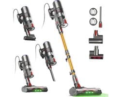 Steelstofzuiger met Snoer - Kabelstofzuiger Handstofzuiger - Grondig Schoonmaken - 65KPA Constante Kracht - 1.5L Capaciteit - Groen