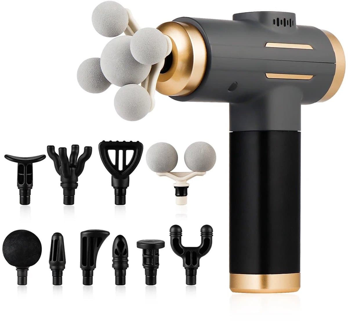 North Collective MuscleRelief Pro - Massage Gun 11-in-1 - Massage Gun Professioneel - Massage Apparaat - 99 Snelheden – 11 Massagekoppen – Diepe Spiermassage – USB-C Oplaadbaar — afbeelding 1
