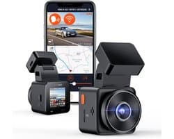 Mini Dash Cam - Autocamera WiFi - Veilig Rijden - Stem- en Appbediening - 1.54 Inch Scherm - Zwart