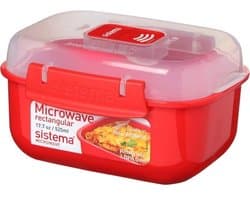 BPA-vrije magnetron-voorraaddoos 525 ml met deksel - 14,5 x 11 x 8 cm